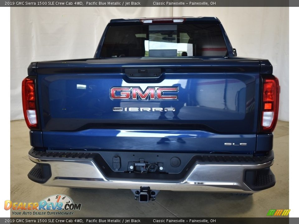 2019 GMC Sierra 1500 SLE Crew Cab 4WD Pacific Blue Metallic / Jet Black Photo #3