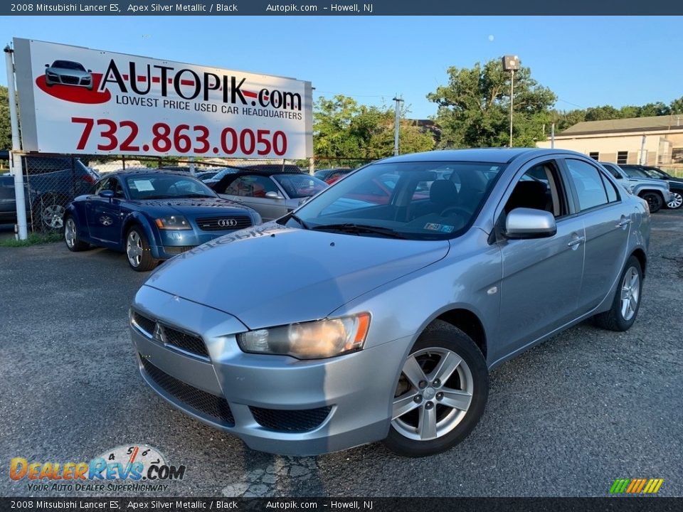 2008 Mitsubishi Lancer ES Apex Silver Metallic / Black Photo #1