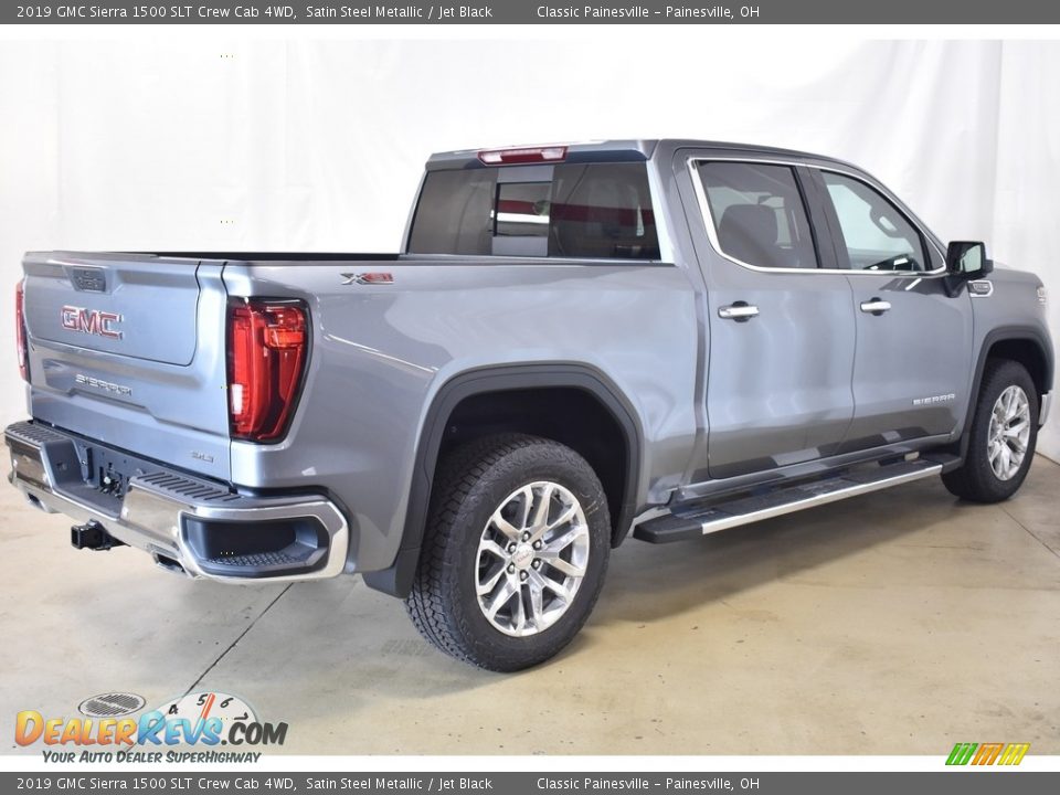 2019 GMC Sierra 1500 SLT Crew Cab 4WD Satin Steel Metallic / Jet Black Photo #2