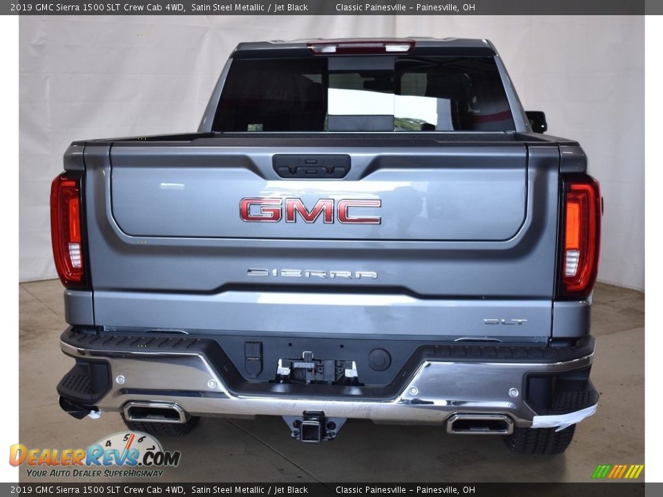 2019 GMC Sierra 1500 SLT Crew Cab 4WD Satin Steel Metallic / Jet Black Photo #3