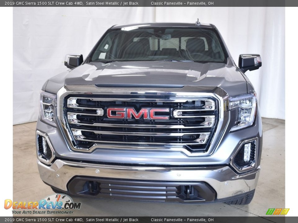 2019 GMC Sierra 1500 SLT Crew Cab 4WD Satin Steel Metallic / Jet Black Photo #4