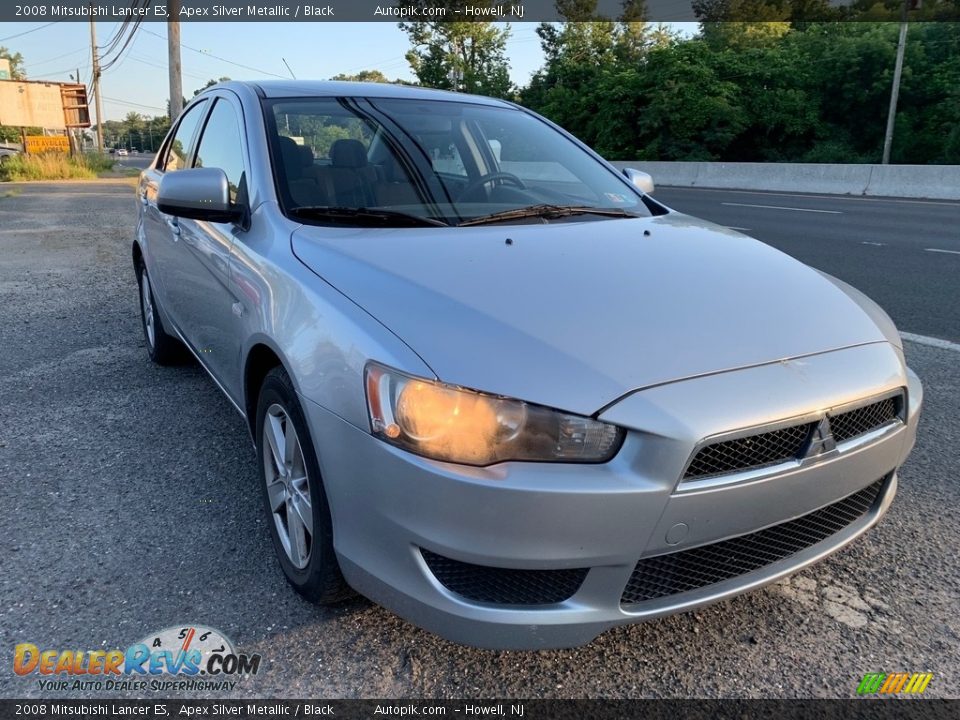 2008 Mitsubishi Lancer ES Apex Silver Metallic / Black Photo #8