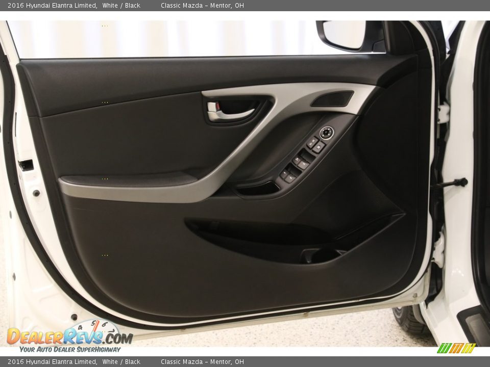 2016 Hyundai Elantra Limited White / Black Photo #4