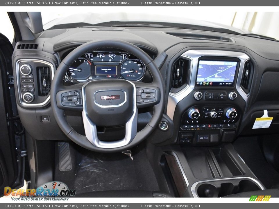 2019 GMC Sierra 1500 SLT Crew Cab 4WD Satin Steel Metallic / Jet Black Photo #8