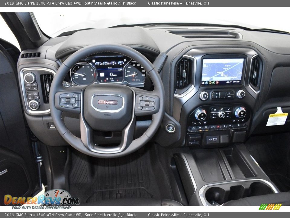 2019 GMC Sierra 1500 AT4 Crew Cab 4WD Satin Steel Metallic / Jet Black Photo #8