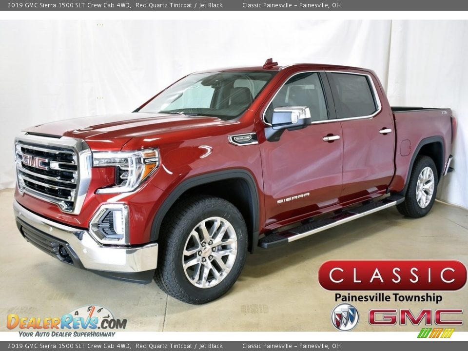 2019 GMC Sierra 1500 SLT Crew Cab 4WD Red Quartz Tintcoat / Jet Black Photo #1