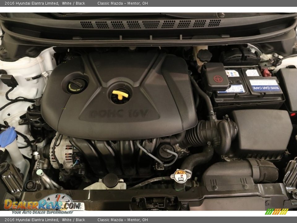 2016 Hyundai Elantra Limited White / Black Photo #21