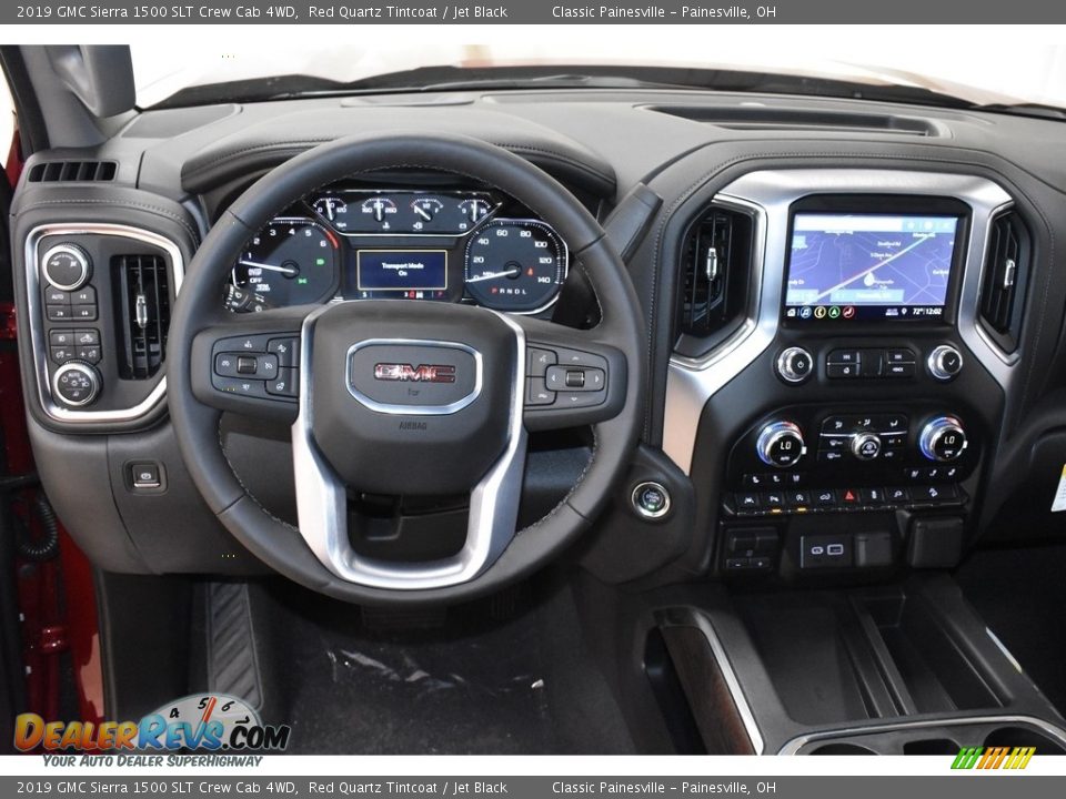 2019 GMC Sierra 1500 SLT Crew Cab 4WD Red Quartz Tintcoat / Jet Black Photo #8