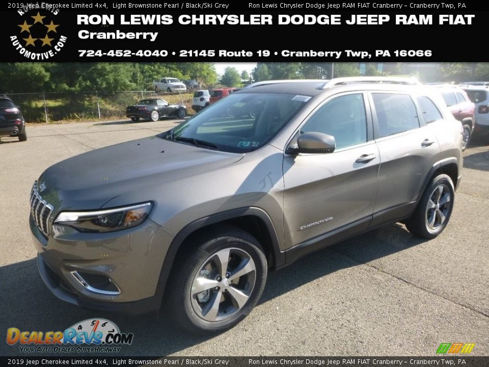 2019 Jeep Cherokee Limited 4x4 Light Brownstone Pearl / Black/Ski Grey Photo #1