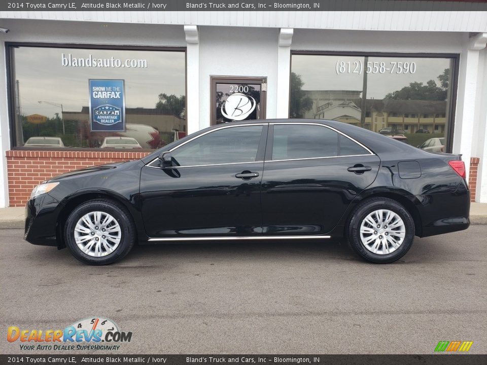 2014 Toyota Camry LE Attitude Black Metallic / Ivory Photo #1