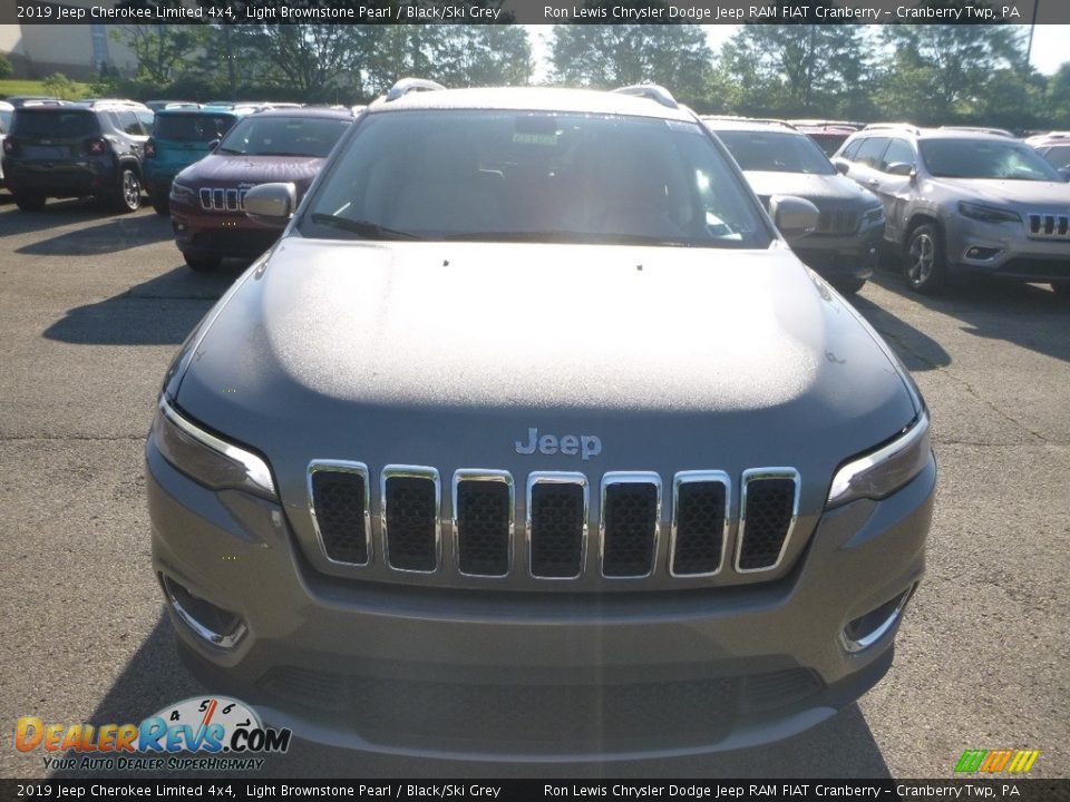 2019 Jeep Cherokee Limited 4x4 Light Brownstone Pearl / Black/Ski Grey Photo #8