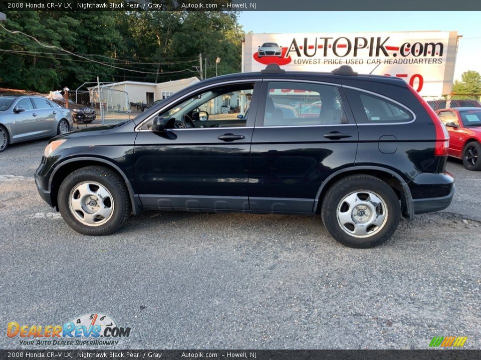 2008 Honda CR-V LX Nighthawk Black Pearl / Gray Photo #4