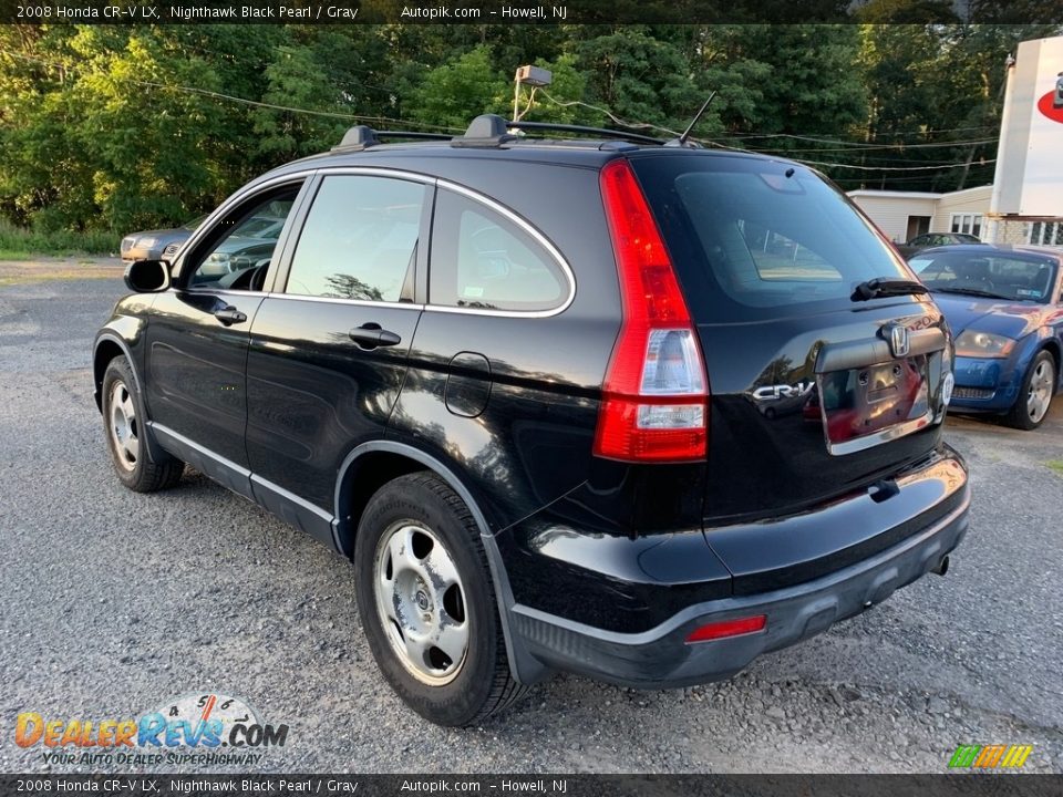 2008 Honda CR-V LX Nighthawk Black Pearl / Gray Photo #5