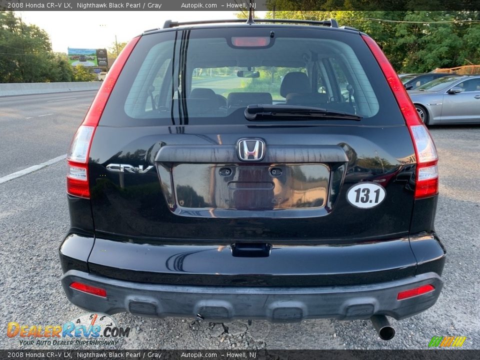 2008 Honda CR-V LX Nighthawk Black Pearl / Gray Photo #6