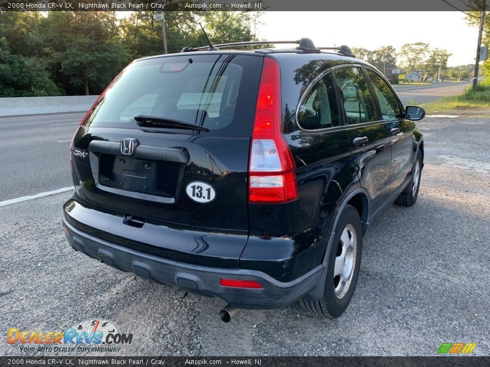 2008 Honda CR-V LX Nighthawk Black Pearl / Gray Photo #7