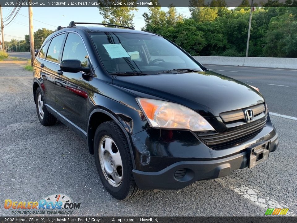2008 Honda CR-V LX Nighthawk Black Pearl / Gray Photo #9