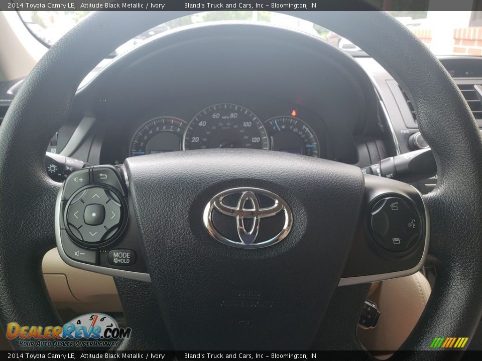 2014 Toyota Camry LE Attitude Black Metallic / Ivory Photo #10