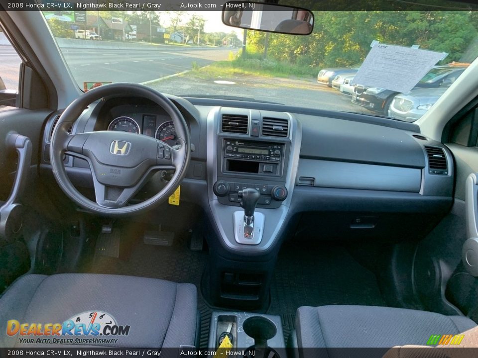 2008 Honda CR-V LX Nighthawk Black Pearl / Gray Photo #12
