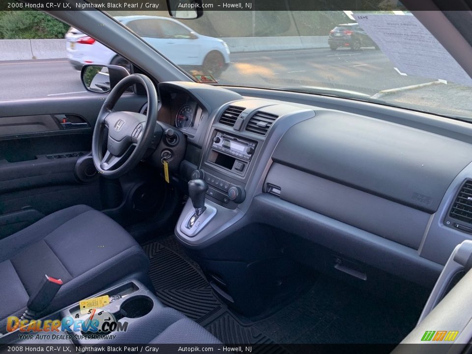 2008 Honda CR-V LX Nighthawk Black Pearl / Gray Photo #14