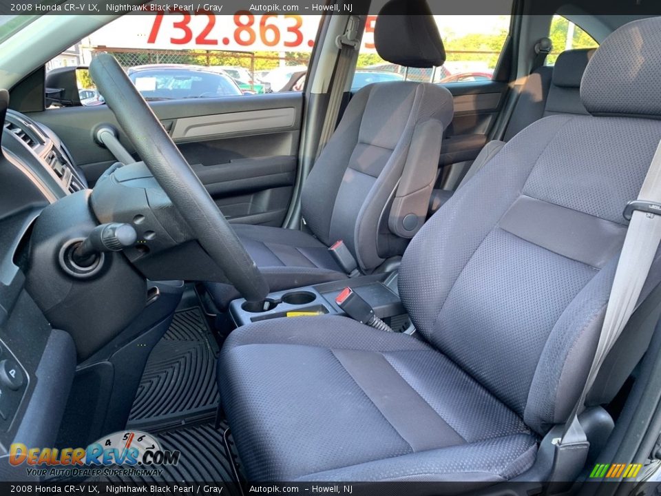 2008 Honda CR-V LX Nighthawk Black Pearl / Gray Photo #16