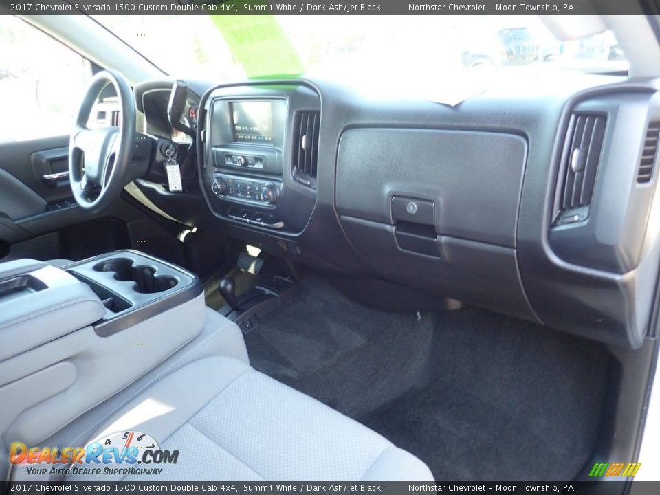 2017 Chevrolet Silverado 1500 Custom Double Cab 4x4 Summit White / Dark Ash/Jet Black Photo #15
