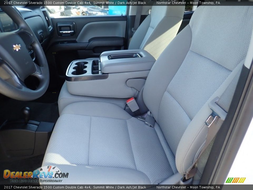 2017 Chevrolet Silverado 1500 Custom Double Cab 4x4 Summit White / Dark Ash/Jet Black Photo #21