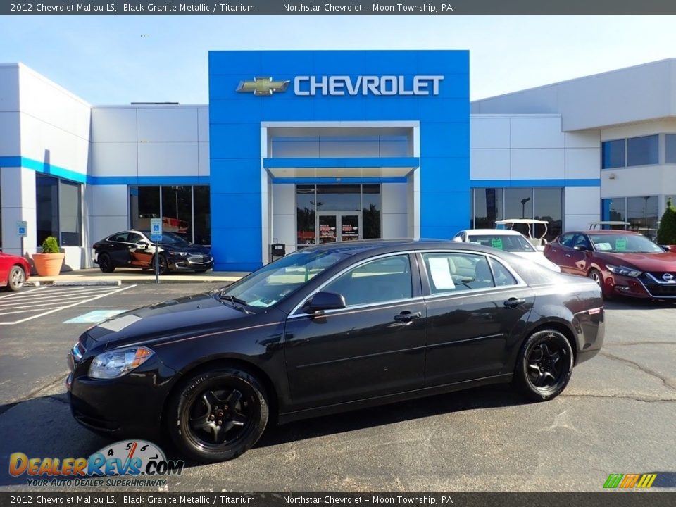 2012 Chevrolet Malibu LS Black Granite Metallic / Titanium Photo #1