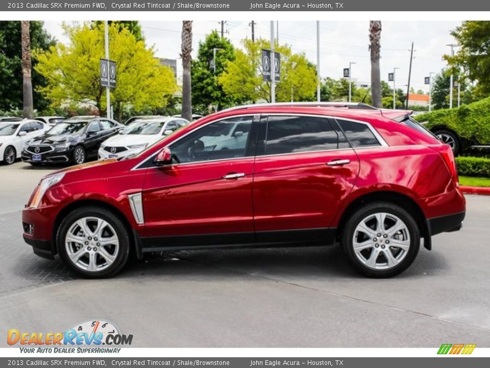 2013 Cadillac SRX Premium FWD Crystal Red Tintcoat / Shale/Brownstone Photo #4
