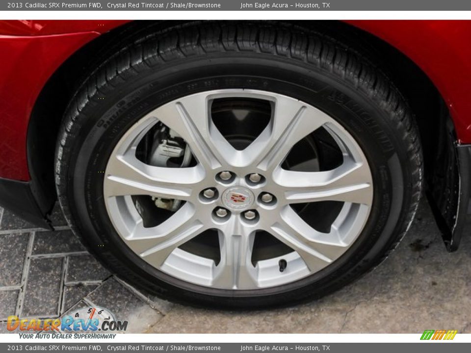 2013 Cadillac SRX Premium FWD Crystal Red Tintcoat / Shale/Brownstone Photo #14