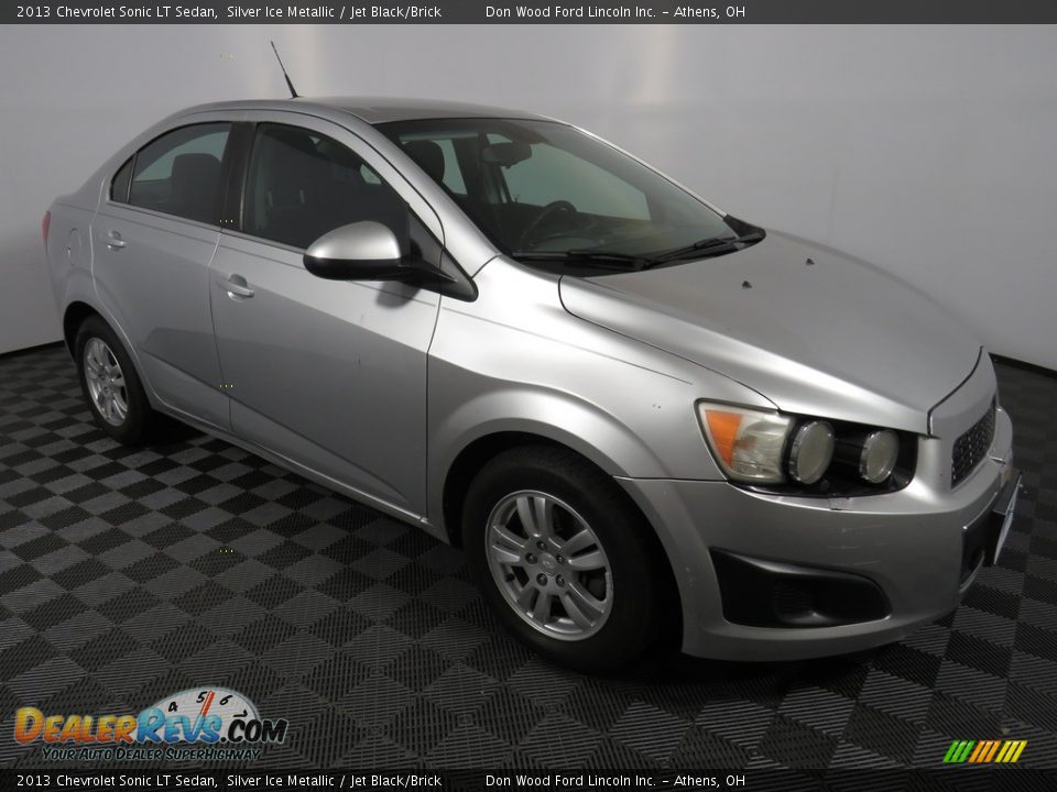 2013 Chevrolet Sonic LT Sedan Silver Ice Metallic / Jet Black/Brick Photo #2