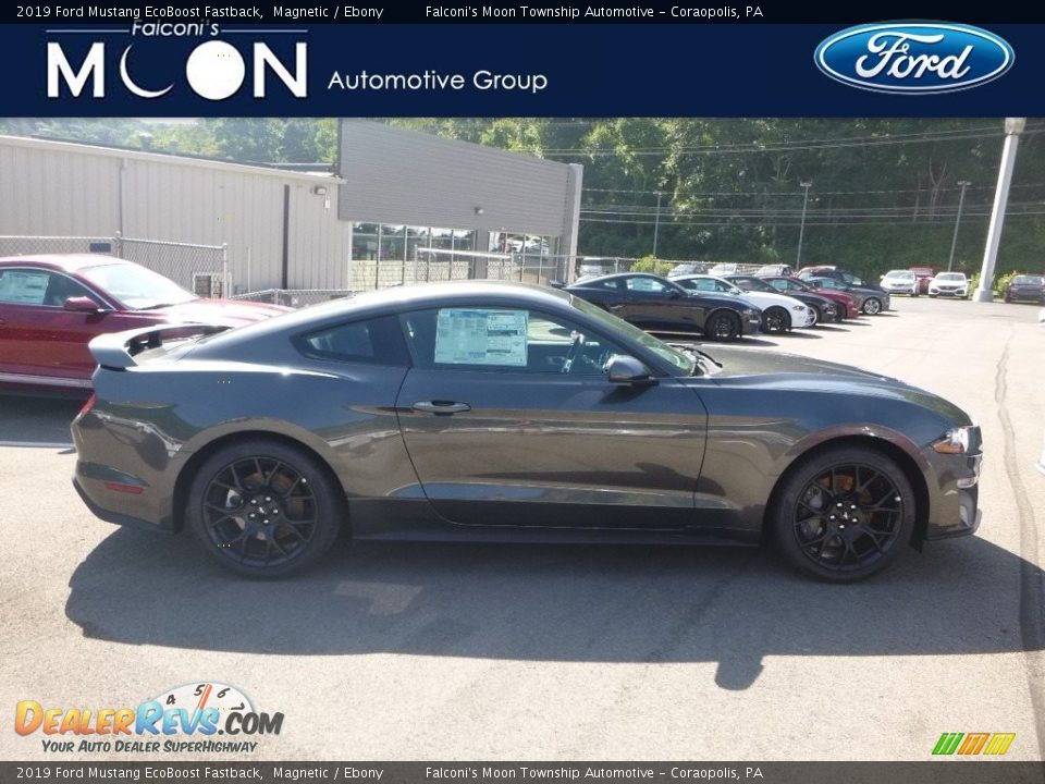 2019 Ford Mustang EcoBoost Fastback Magnetic / Ebony Photo #1