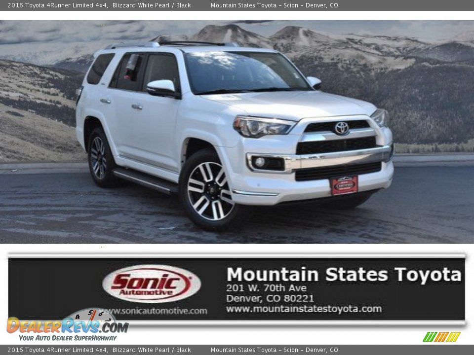 2016 Toyota 4Runner Limited 4x4 Blizzard White Pearl / Black Photo #1