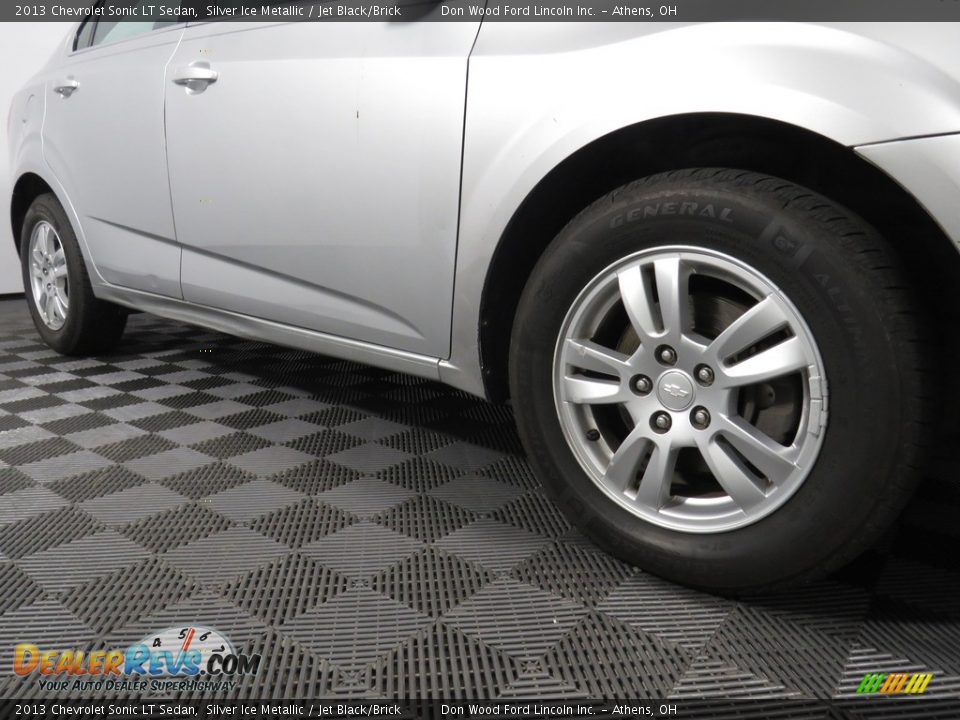 2013 Chevrolet Sonic LT Sedan Silver Ice Metallic / Jet Black/Brick Photo #3