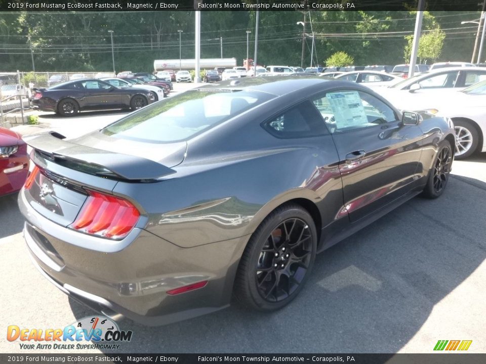 2019 Ford Mustang EcoBoost Fastback Magnetic / Ebony Photo #2