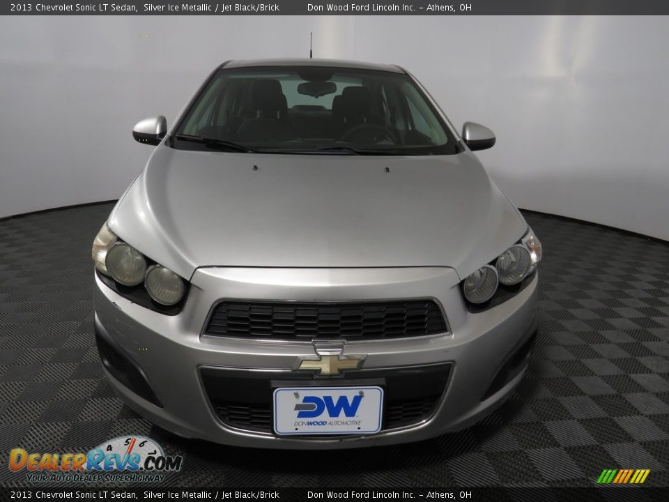 2013 Chevrolet Sonic LT Sedan Silver Ice Metallic / Jet Black/Brick Photo #4