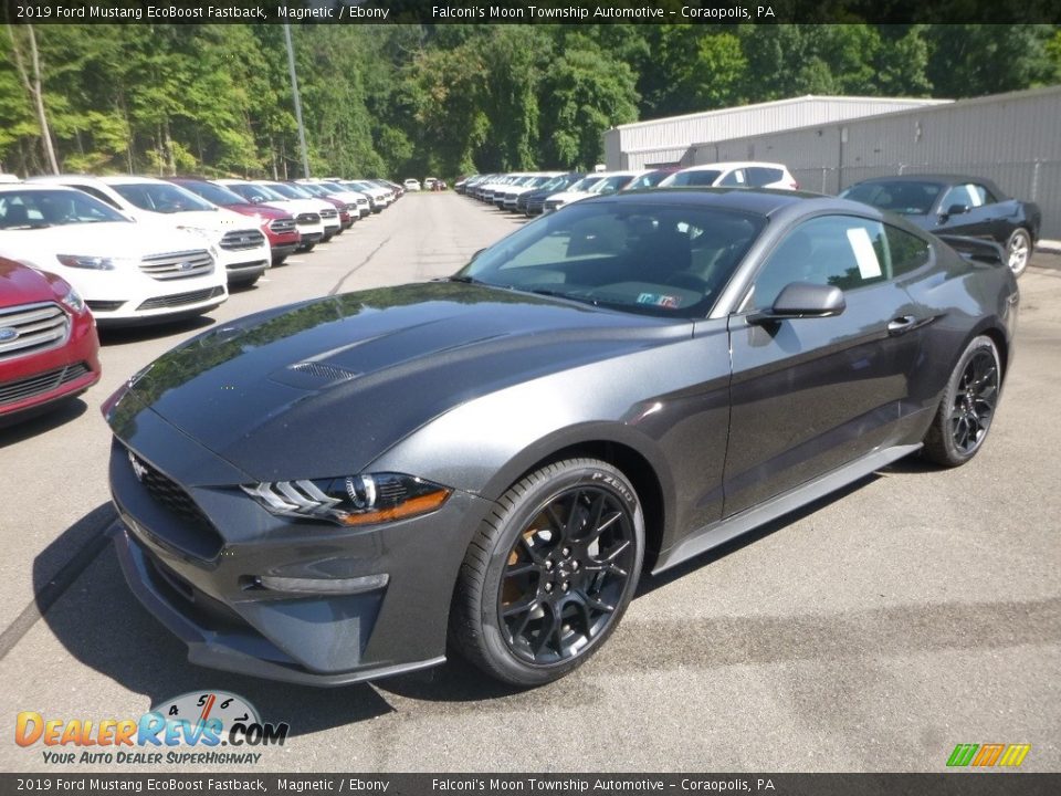 2019 Ford Mustang EcoBoost Fastback Magnetic / Ebony Photo #4