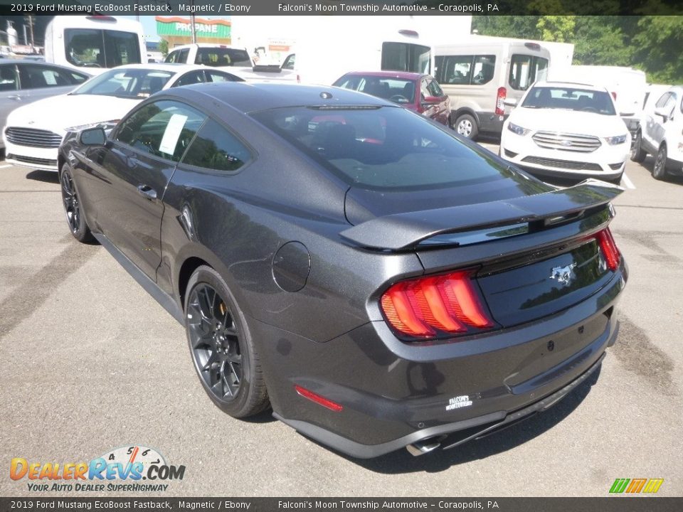 2019 Ford Mustang EcoBoost Fastback Magnetic / Ebony Photo #5