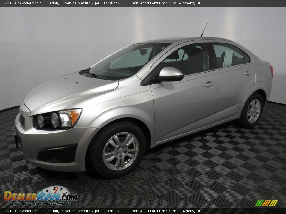 2013 Chevrolet Sonic LT Sedan Silver Ice Metallic / Jet Black/Brick Photo #7