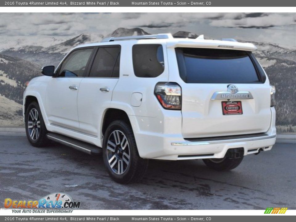 2016 Toyota 4Runner Limited 4x4 Blizzard White Pearl / Black Photo #7