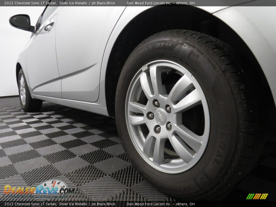 2013 Chevrolet Sonic LT Sedan Silver Ice Metallic / Jet Black/Brick Photo #10