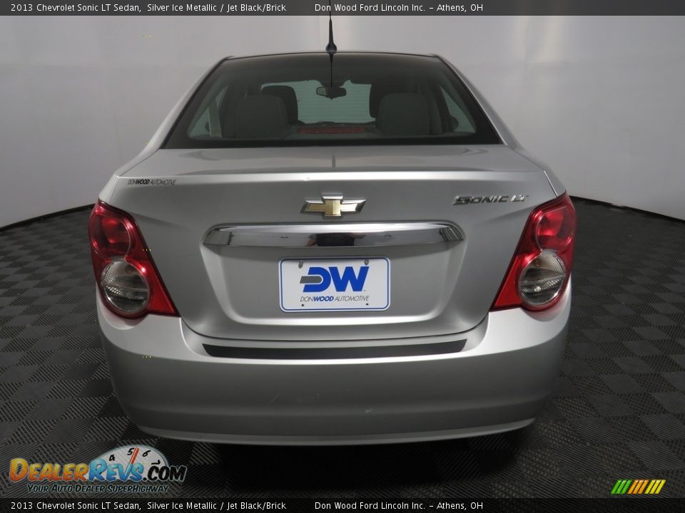 2013 Chevrolet Sonic LT Sedan Silver Ice Metallic / Jet Black/Brick Photo #11