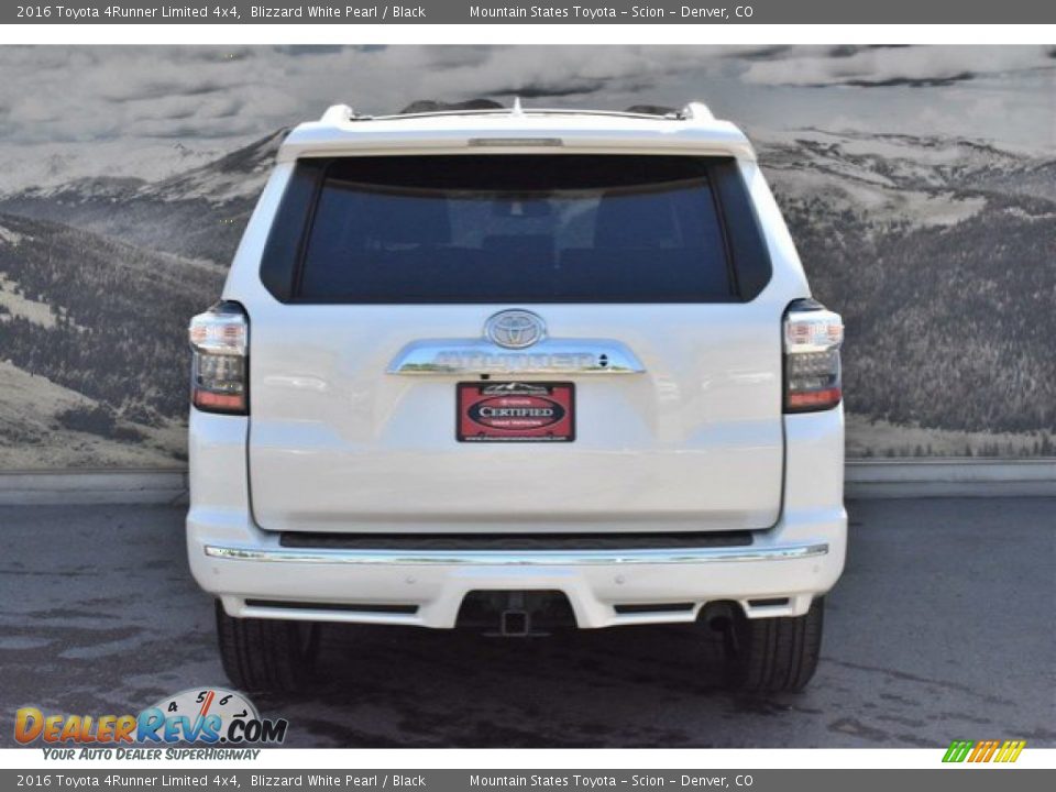 2016 Toyota 4Runner Limited 4x4 Blizzard White Pearl / Black Photo #8