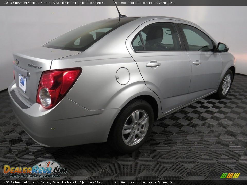 2013 Chevrolet Sonic LT Sedan Silver Ice Metallic / Jet Black/Brick Photo #14