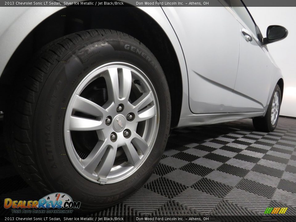 2013 Chevrolet Sonic LT Sedan Silver Ice Metallic / Jet Black/Brick Photo #15