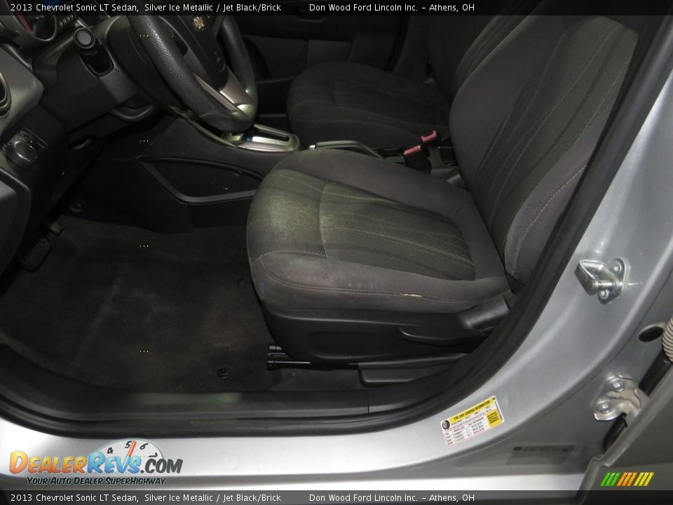2013 Chevrolet Sonic LT Sedan Silver Ice Metallic / Jet Black/Brick Photo #17