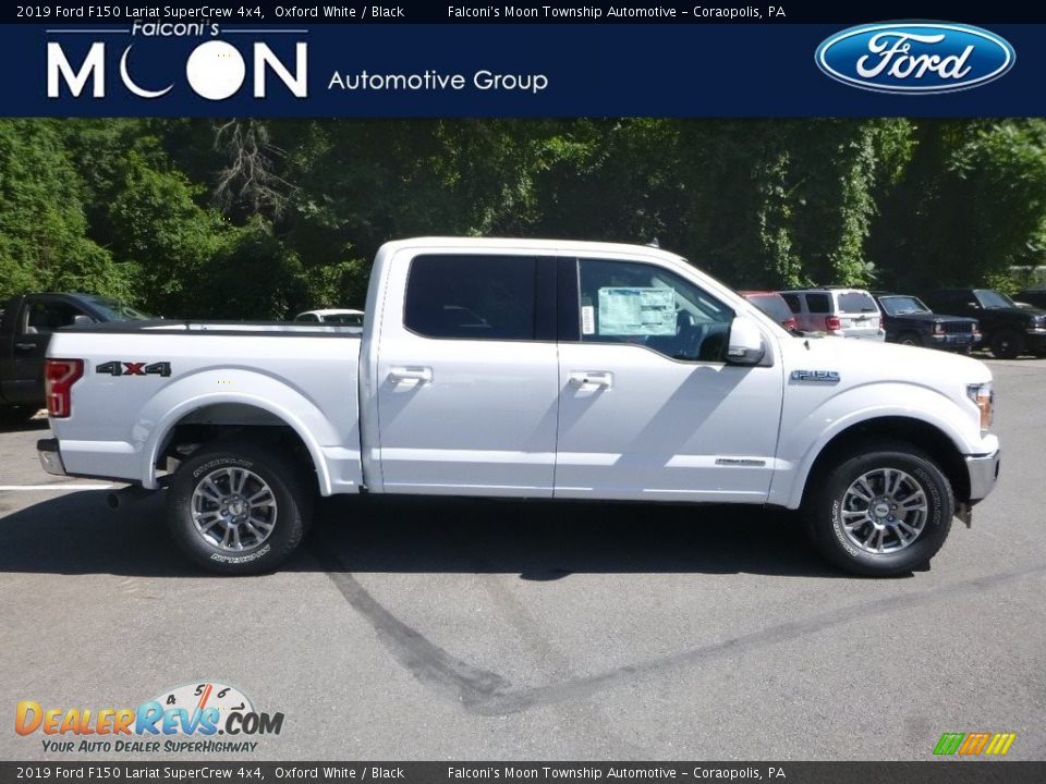 2019 Ford F150 Lariat SuperCrew 4x4 Oxford White / Black Photo #1