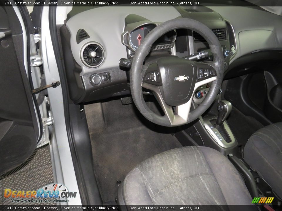 2013 Chevrolet Sonic LT Sedan Silver Ice Metallic / Jet Black/Brick Photo #18
