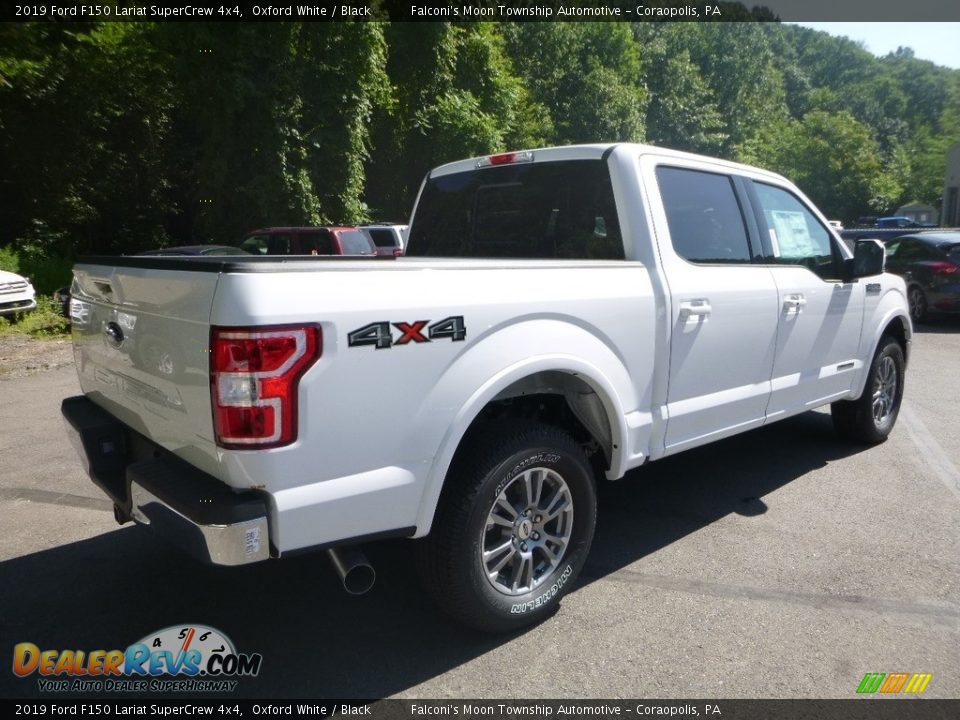 2019 Ford F150 Lariat SuperCrew 4x4 Oxford White / Black Photo #2