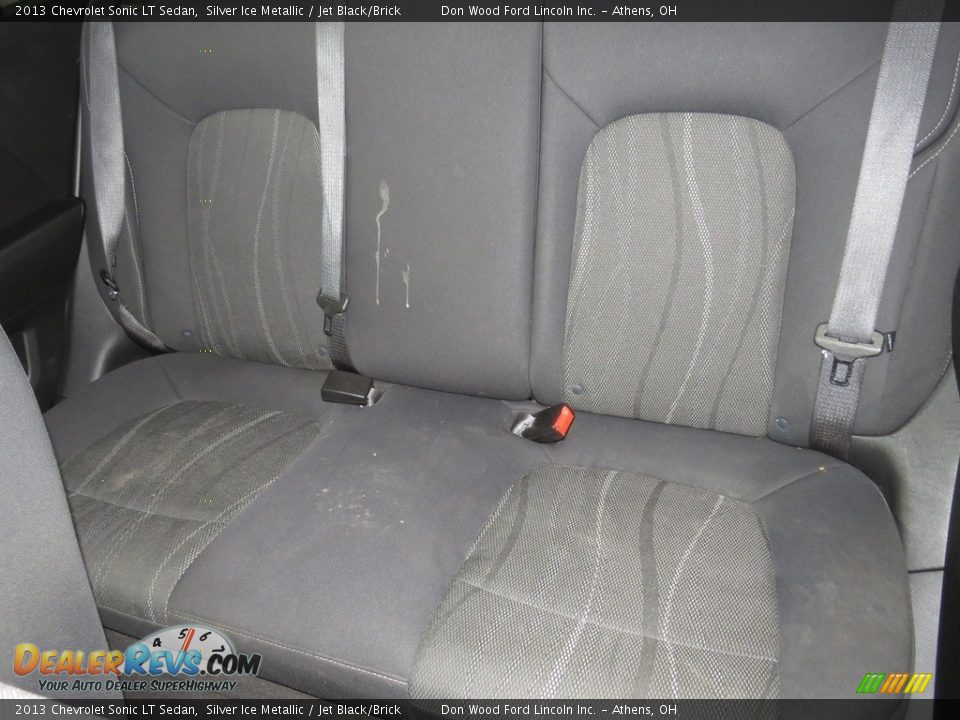 2013 Chevrolet Sonic LT Sedan Silver Ice Metallic / Jet Black/Brick Photo #19