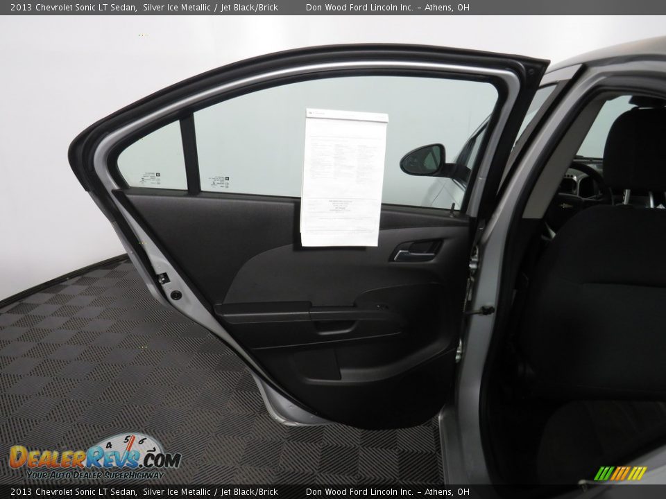 2013 Chevrolet Sonic LT Sedan Silver Ice Metallic / Jet Black/Brick Photo #20